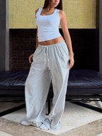 WIDE-STRIPED PANTS