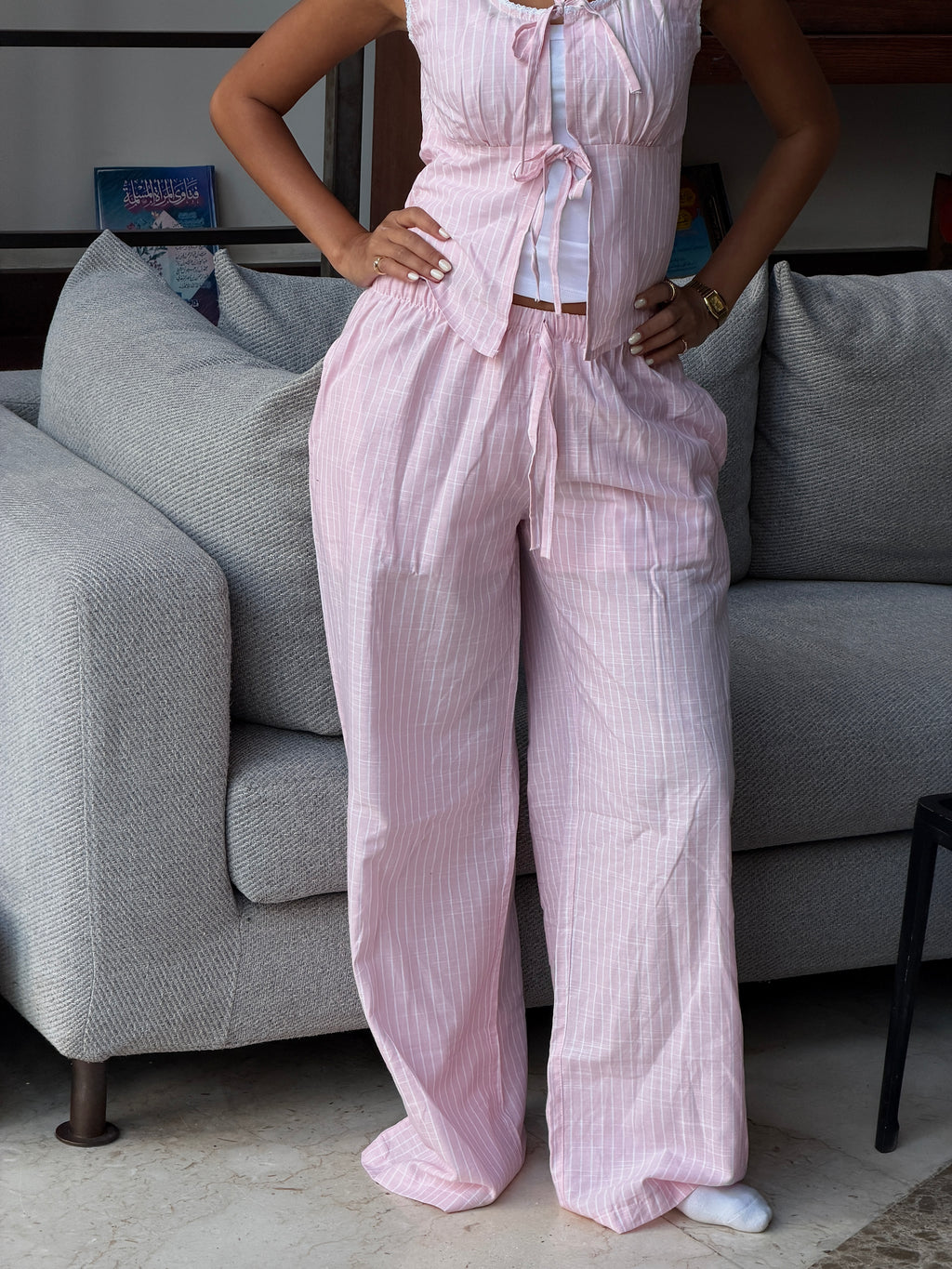 ROSY LACE COTTON SET (PANTS)