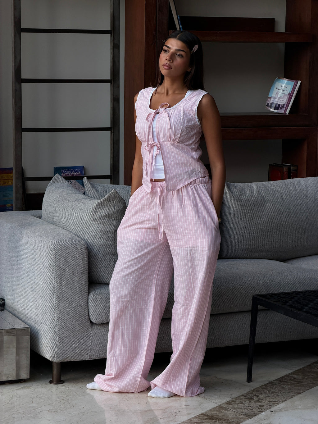 ROSY LACE COTTON SET (PANTS)