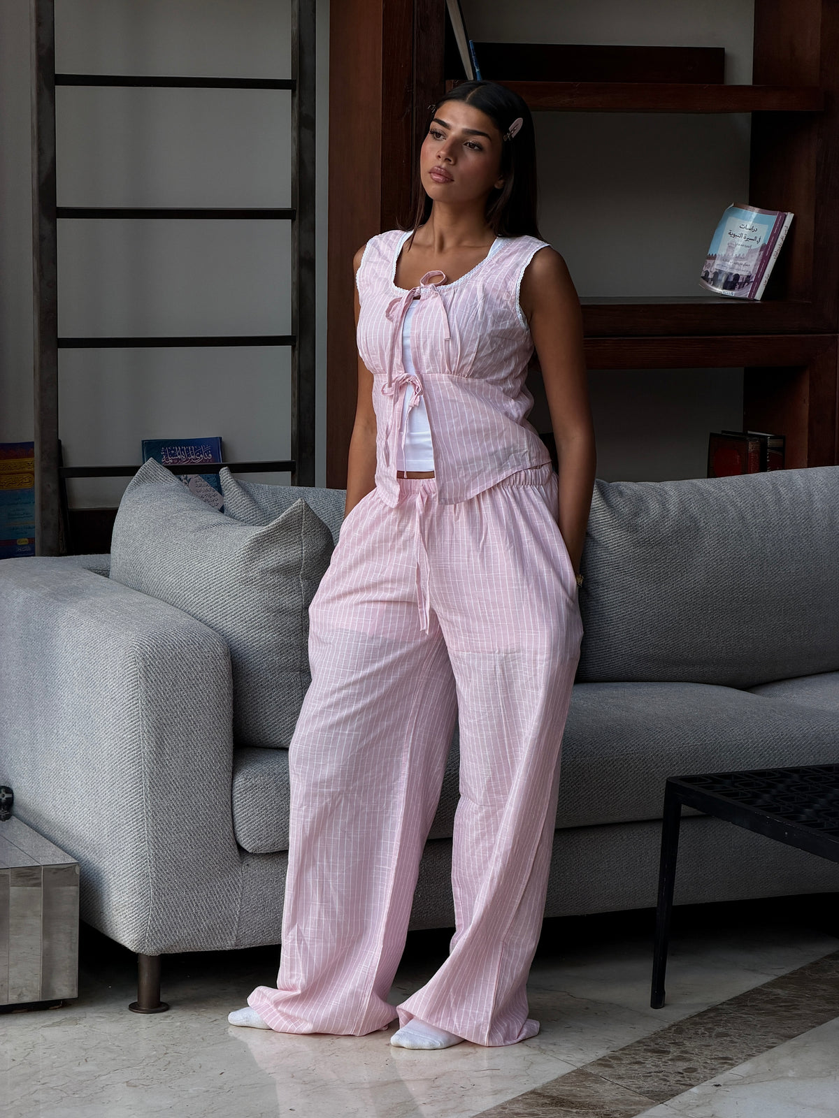 ROSY LACE COTTON SET (PANTS)