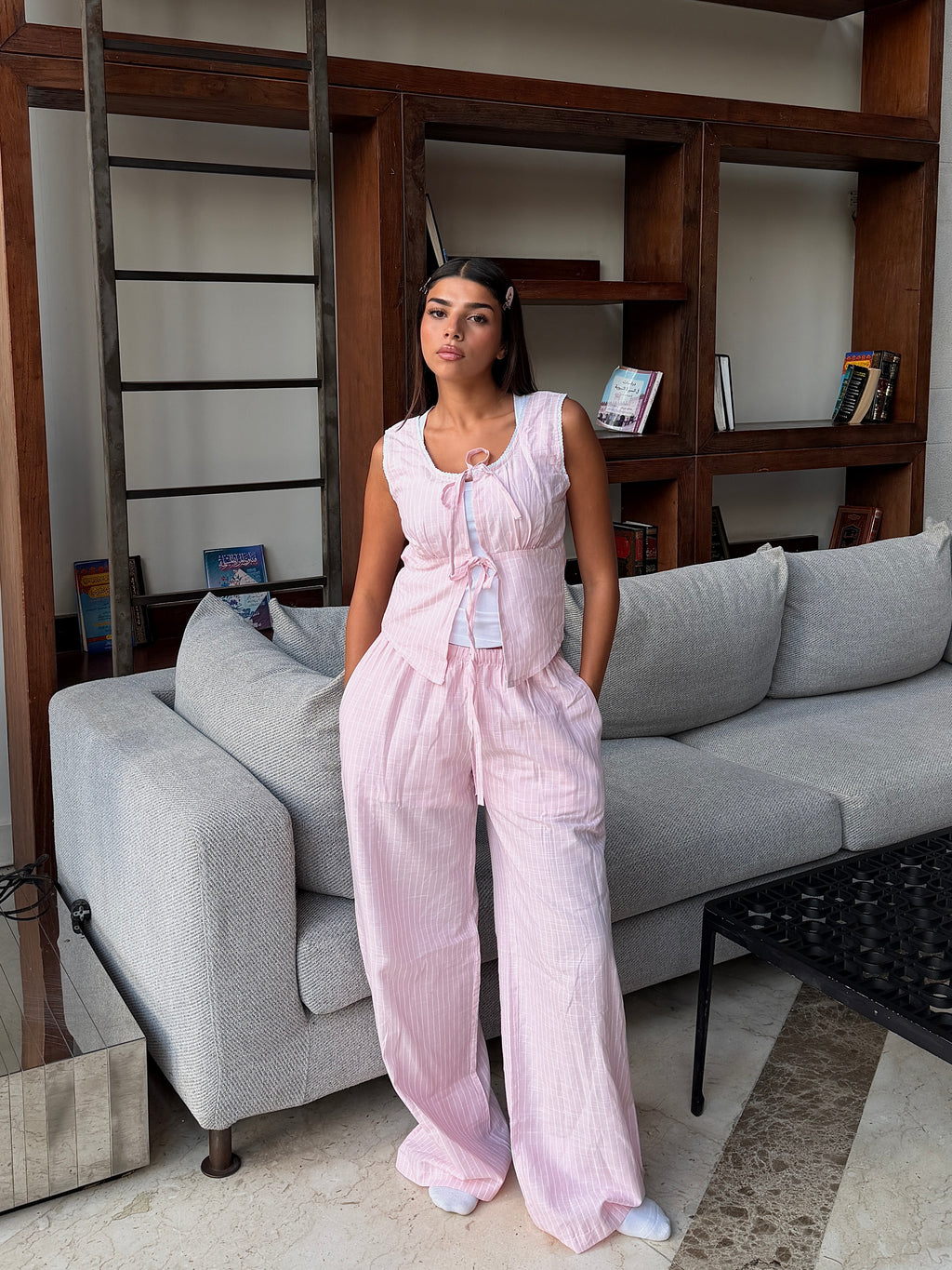 ROSY LACE COTTON SET (PANTS)
