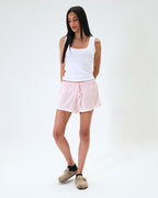 LACE TRIM COTTON SHORTS